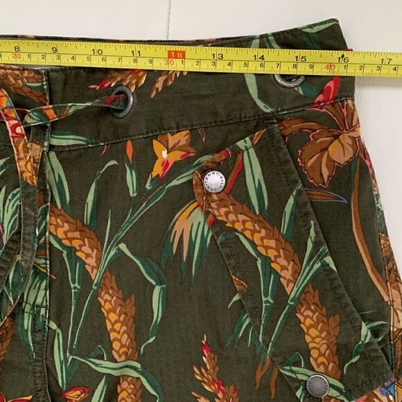 Tommy Hilfiger Cotton Multicolor Hawaiian Flowers Print Capri Size 10 - Picture 3 of 11